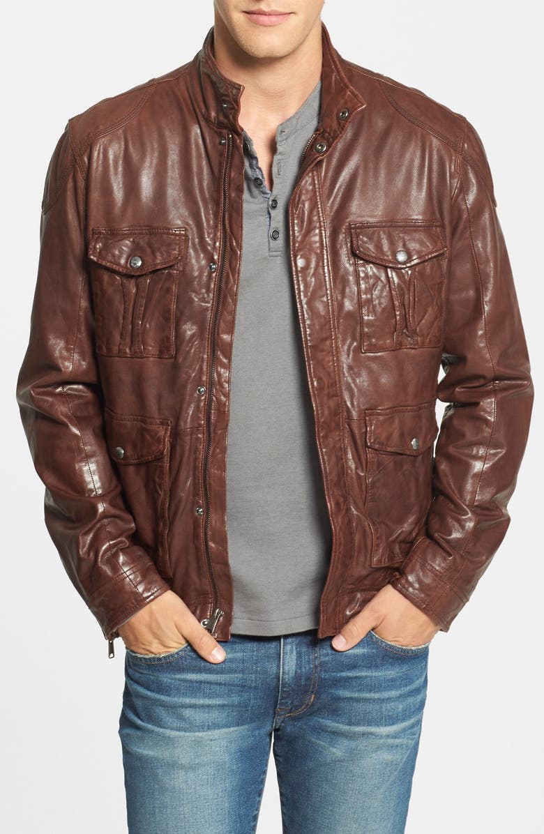 Lucky Brand Roadster Leather Jacket | Nordstrom