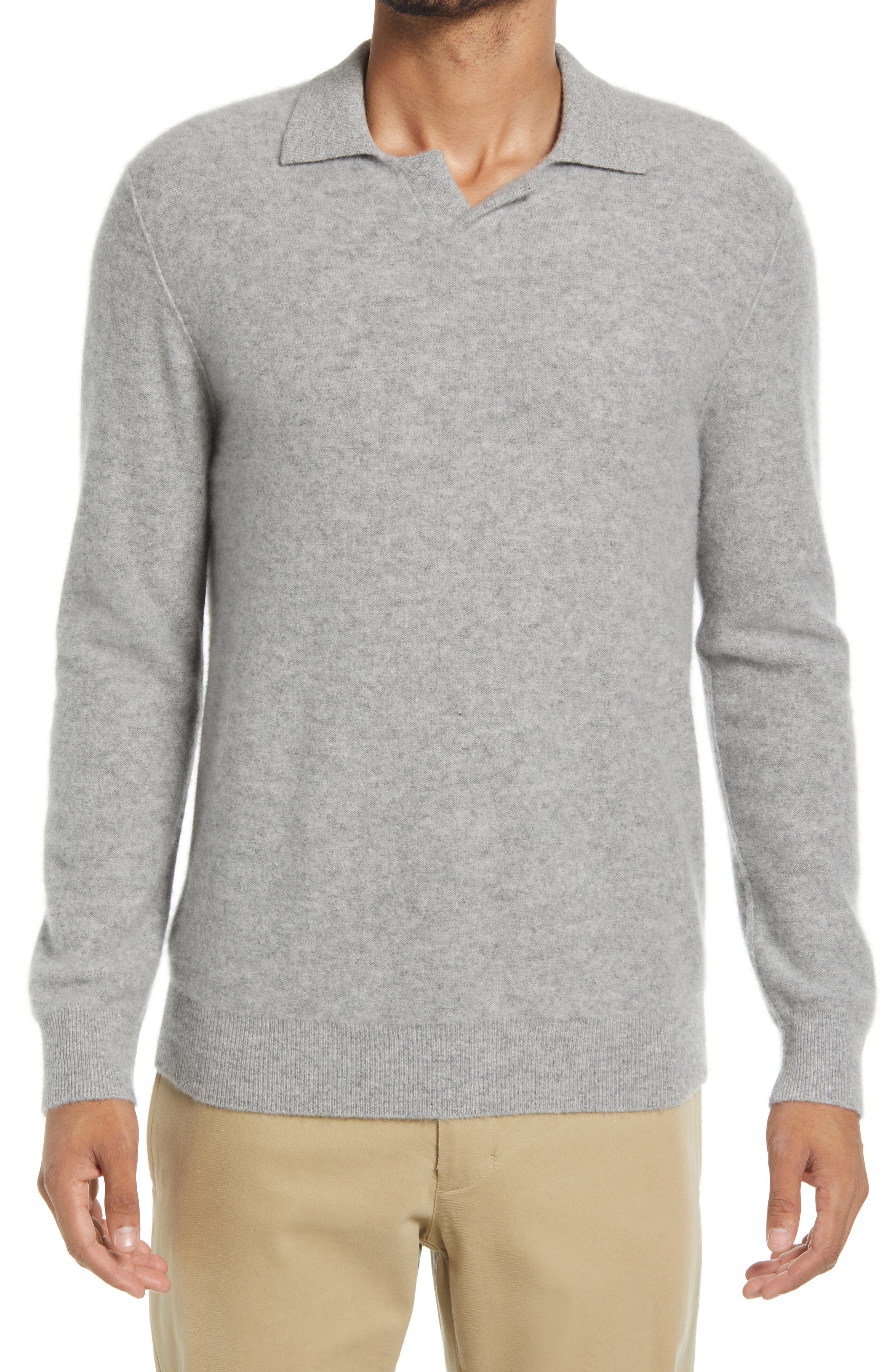 boiled cashmere polo sweater