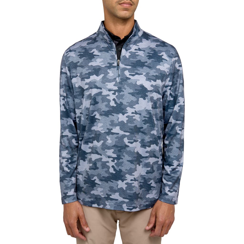 Construct Con.struct Camo Print Performance Quarter Zip In Multi