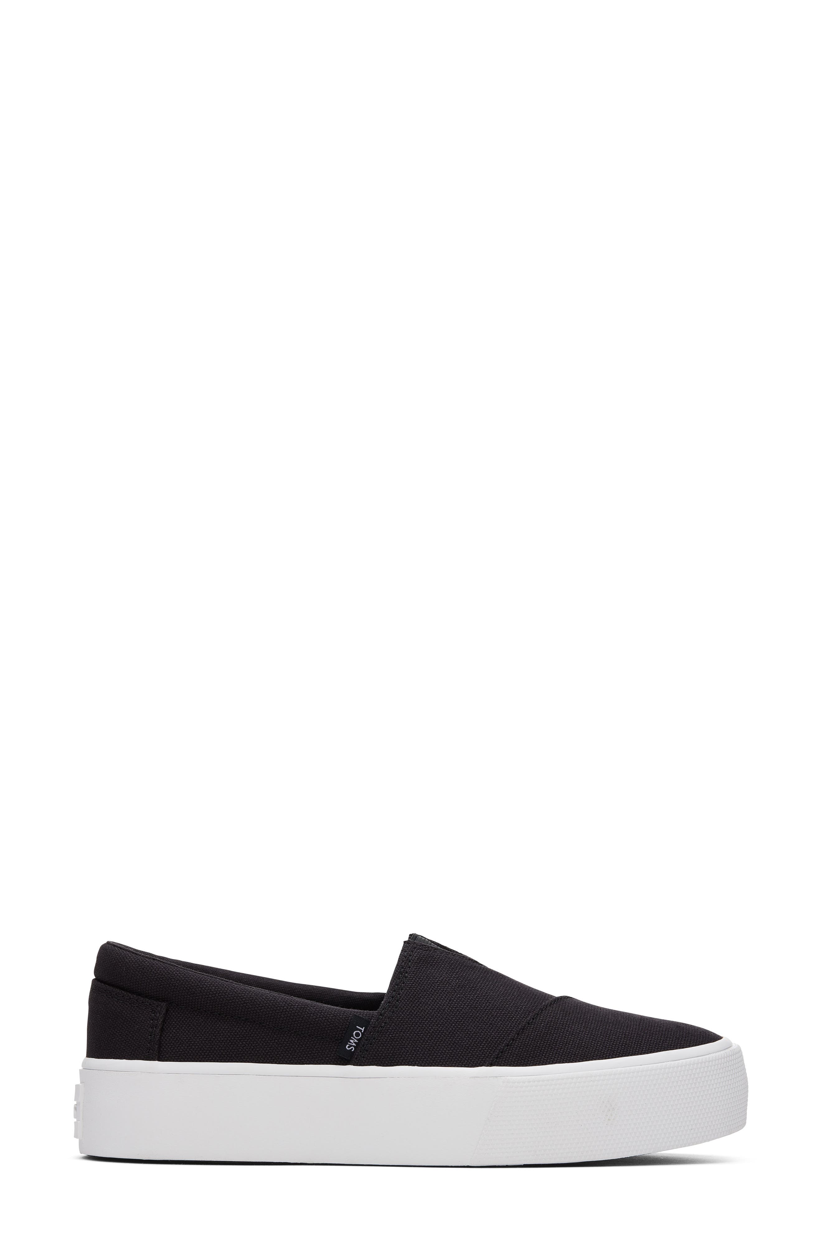 Women's Black Fenix Platform Slip On Sneaker