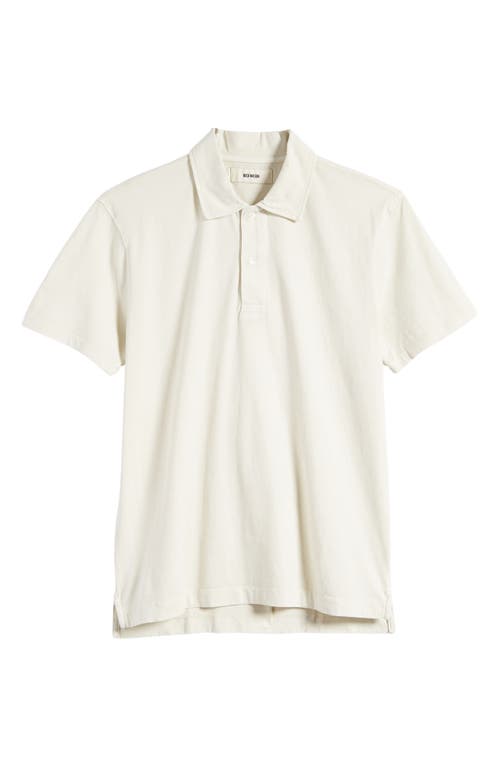 Sueded Cotton Polo in Natural Venice Wash