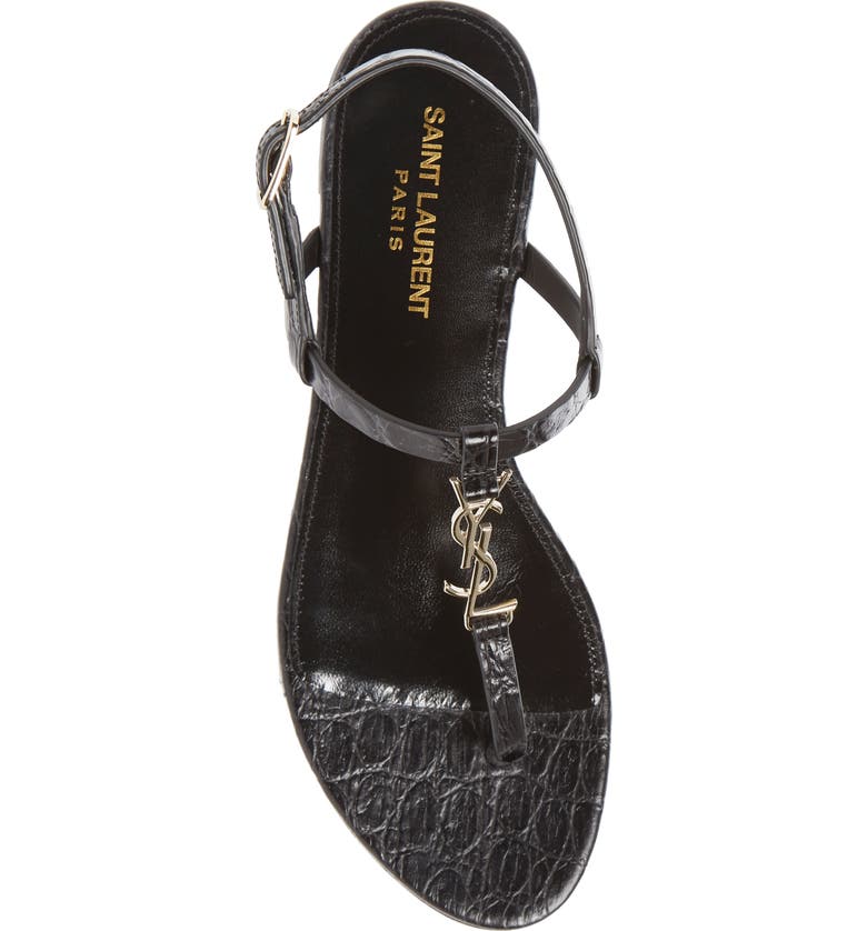 Cassandra Logo T-Strap Sandal Cassandra Logo T-Strap Sandal