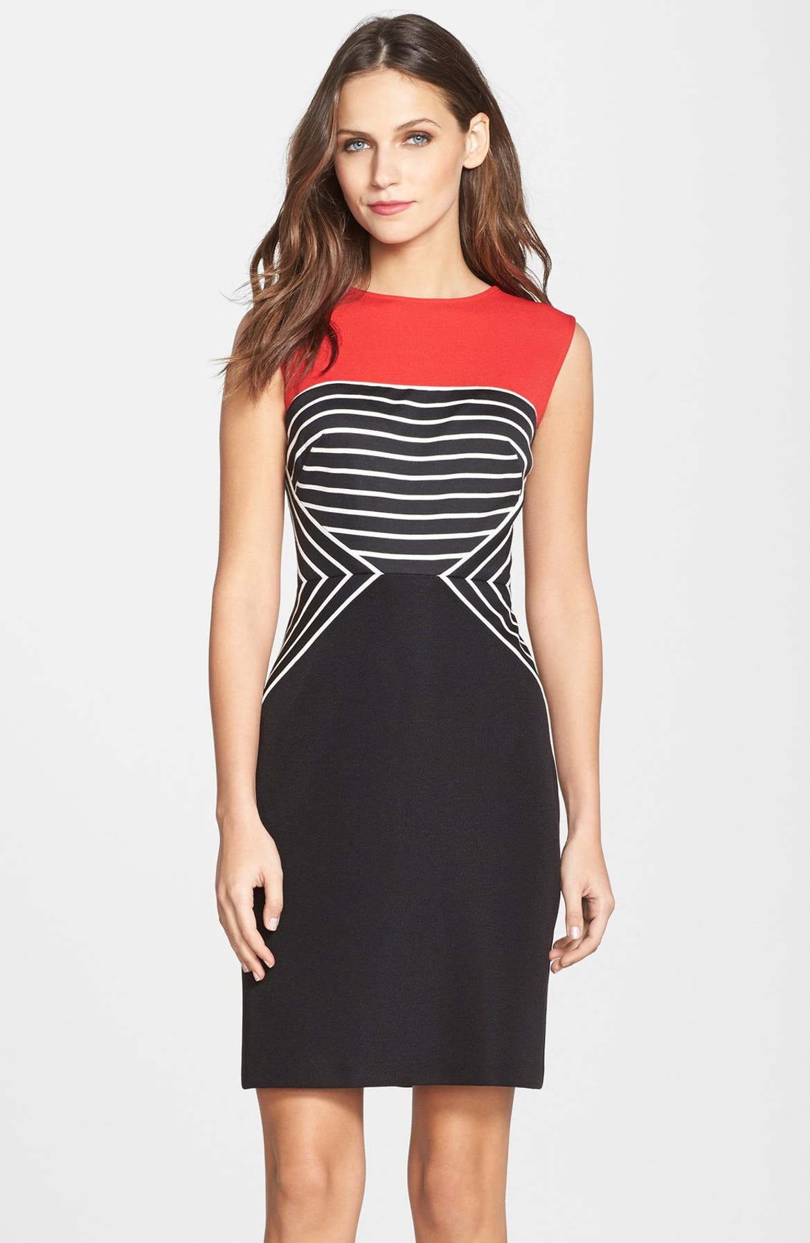 Julia Jordan Stripe Colorblock Knit Sheath Dress | Nordstrom