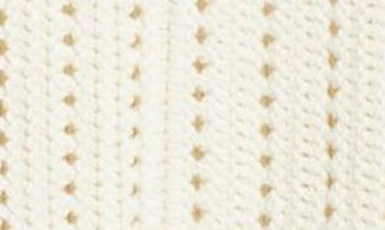 Shop Treasure & Bond Open Stitch Linen Blend Sweater In Ivory Dove