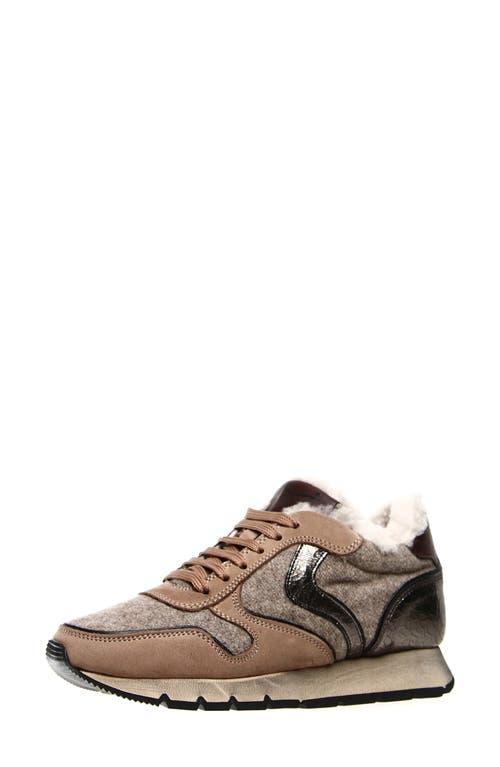VOILE BLANCHE VOILE BLANCHE JULIA GENUINE SHEARLING & SUEDE SNEAKER