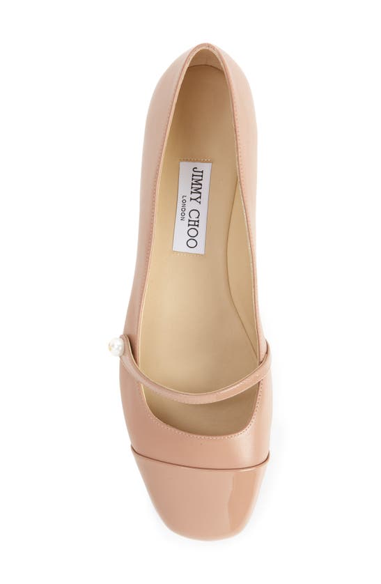 Shop Jimmy Choo Elisa Flat In Ballet Pink