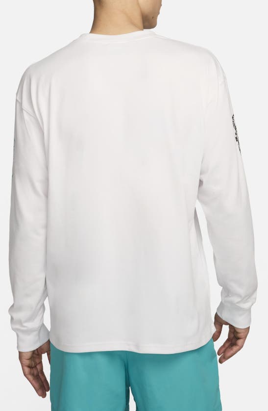 Shop Nike Dri-fit Acg Ripple Effect Long Sleeve Graphic T-shirt In Summit White