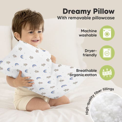 Shop Keababies Toddler Pillow With Pillowcase In Space Drift