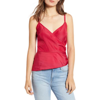 Chelsea28 Side Button Camisole, Red