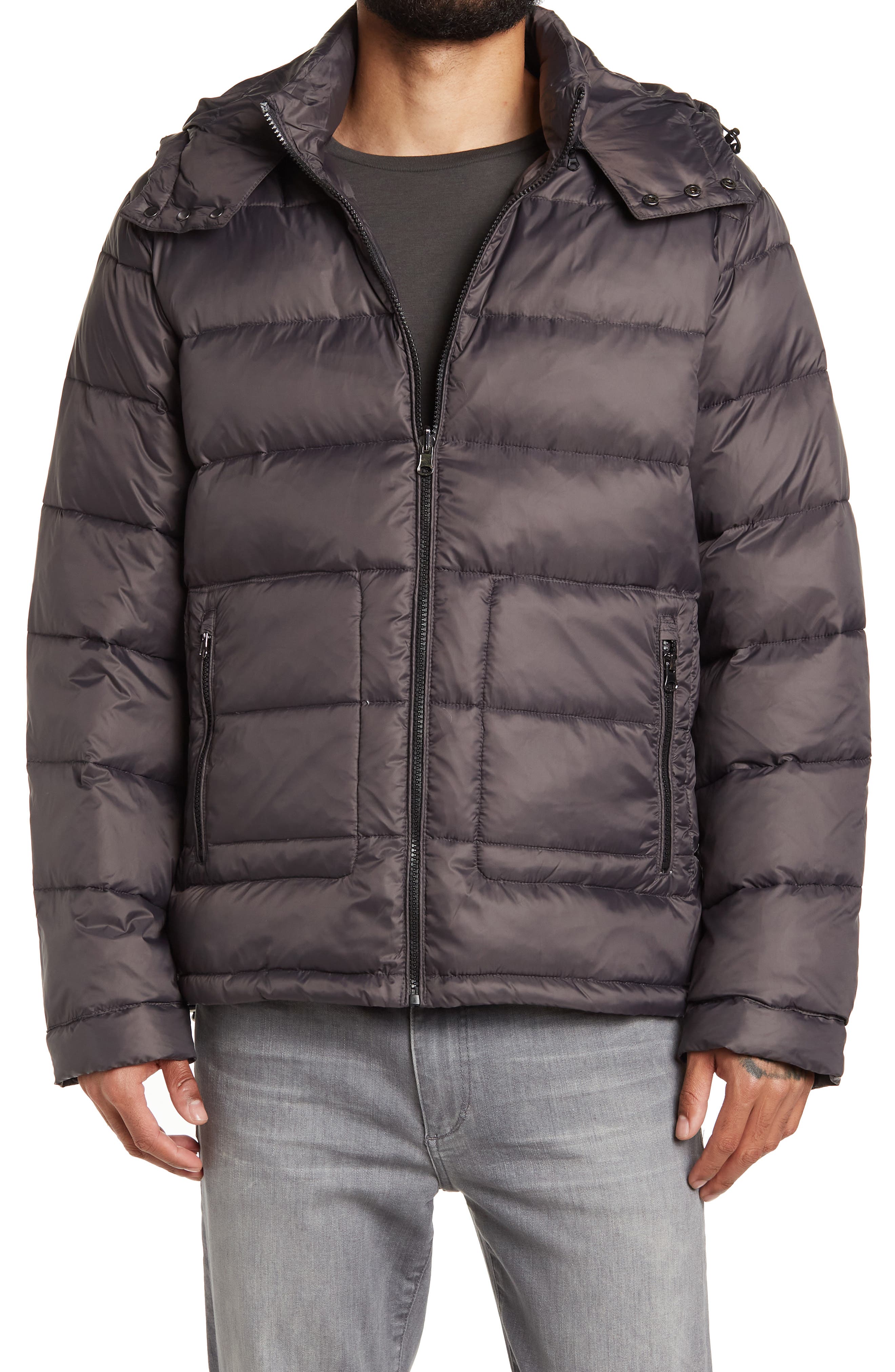 slate and stone puffer jacket