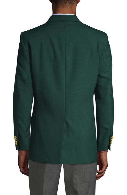 Shop Lands' End School Uniform  Hopsack Blazer In Evergreen