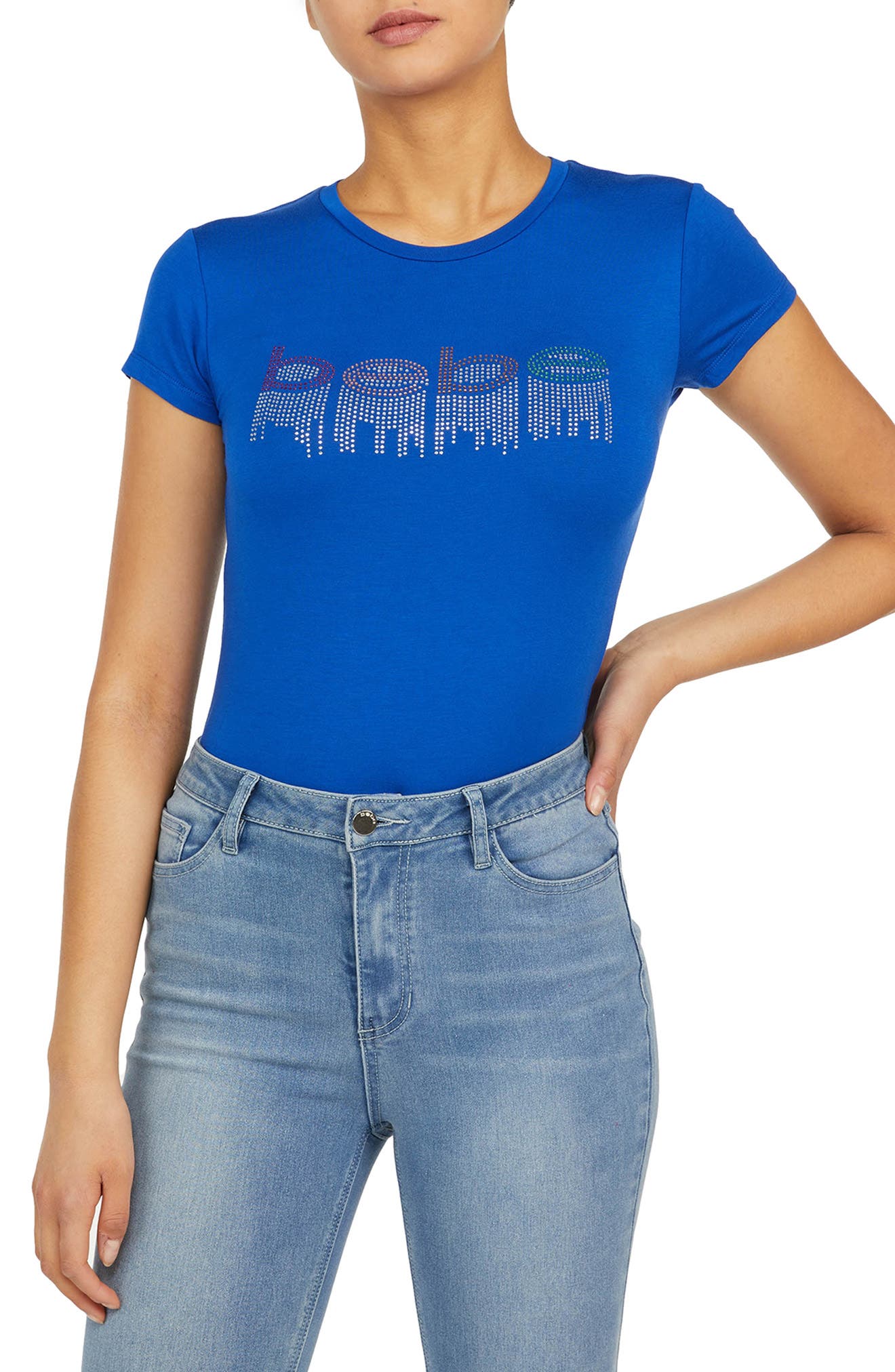 bebe rhinestone shirt