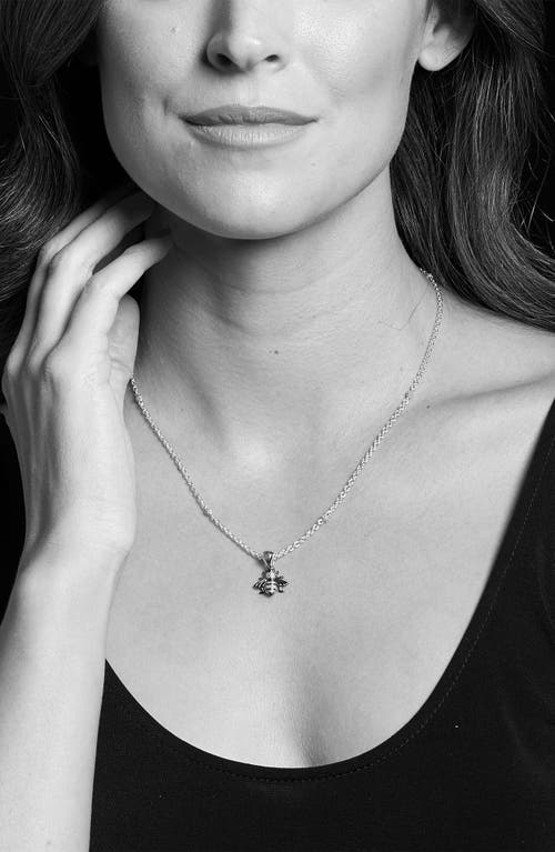 Lagos 18k Yellow Gold & Sterling Silver Rare Wonders Honeybee Pendant Necklace, 18 In Silver/gold