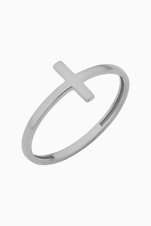 ORADINA ORADINA 10K WHITE GOLD VATICAN RING 