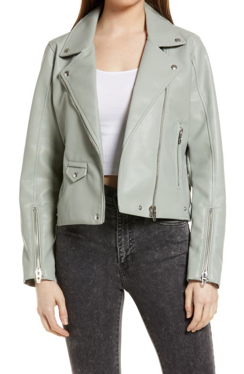 BLANKNYC Faux Leather Moto Jacket in Play Act at Nordstrom, Size Large