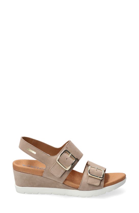 Shop Mephisto Ysabel Slingback Platform Wedge Sandal In Light Taupe