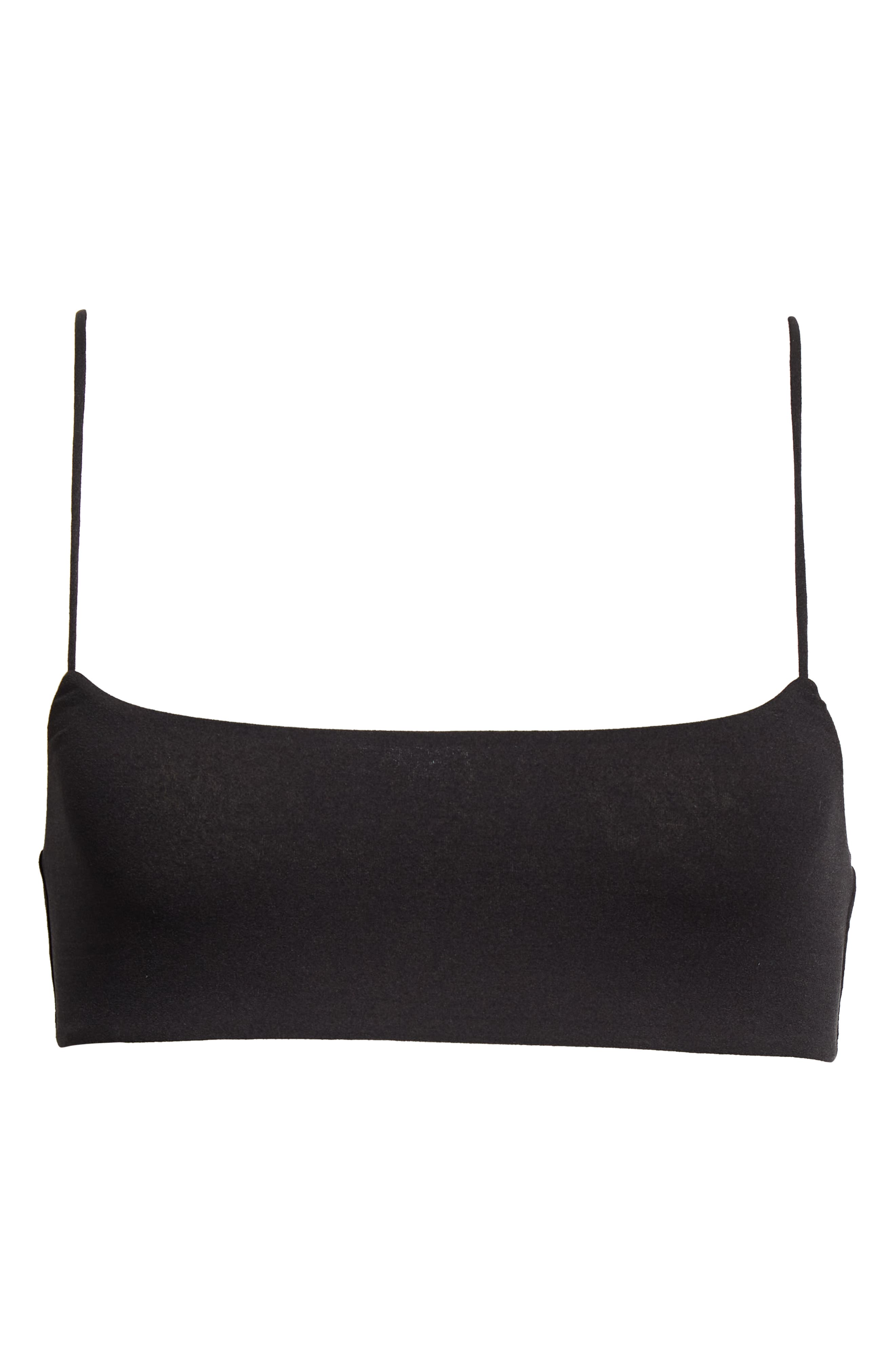 The Row Flori Stretch Silk Bra in Black at Nordstrom, Size Small