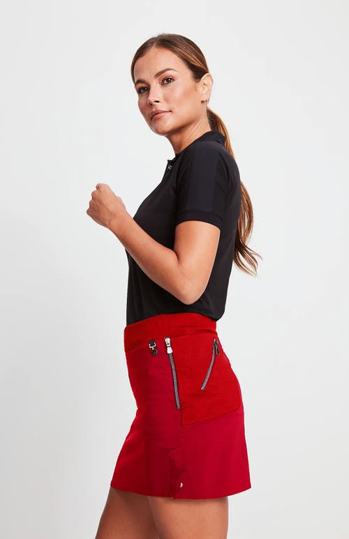 Shop Anatomie Suzzette Sport Luxe Skort In Atomic Red