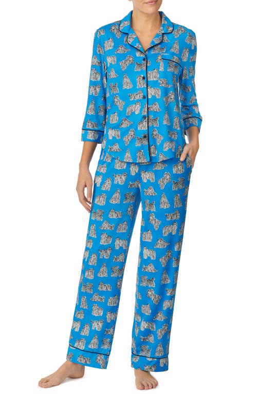 kate spade new york print pajamas in Dkbl/Prt