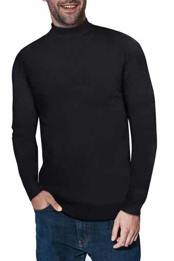 X RAY Men's Mock Turtleneck Sweater(Available in Big & Tall) in BRITISH  KHAKI Size Medium