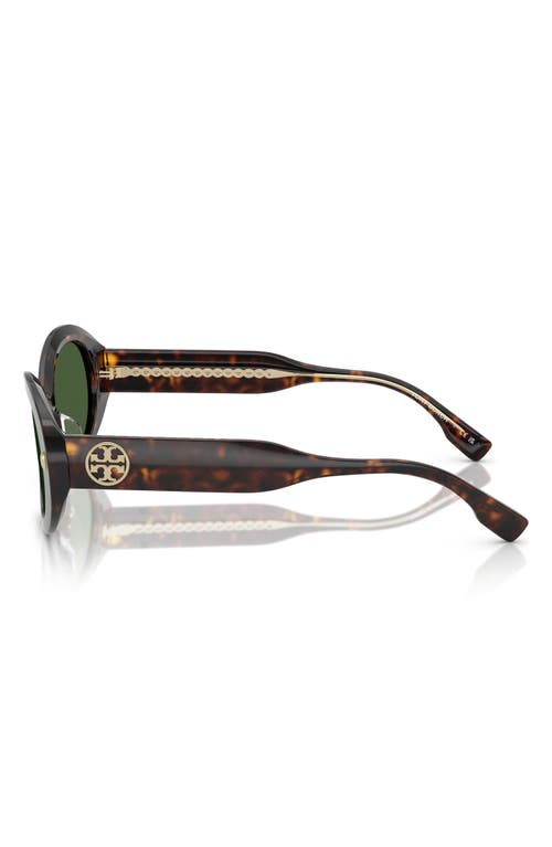 TORY BURCH TORY BURCH 53MM OVAL SUNGLASSES