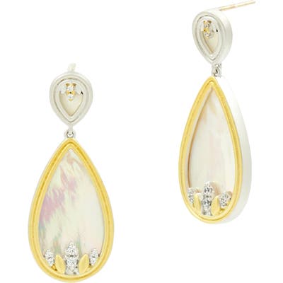 Freida Rothman Fleur Bloom Teardrop Earrings