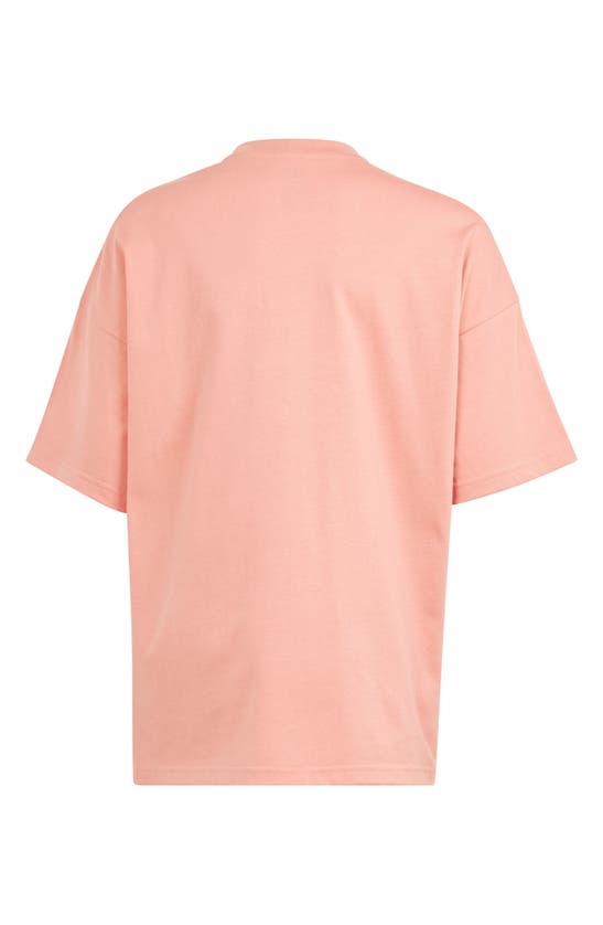 Shop Adidas Originals Kids' Essentials Trefoil Logo Cotton T-shirt In Wonder Clay