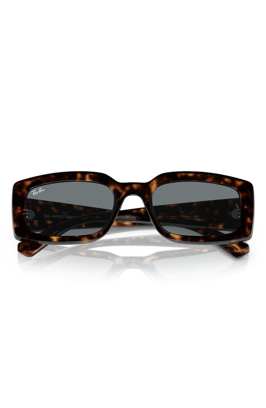 Ray Ban Kiliane Bio-based Sunglasses Havana Frame Blue Lenses 54-21 In Havana