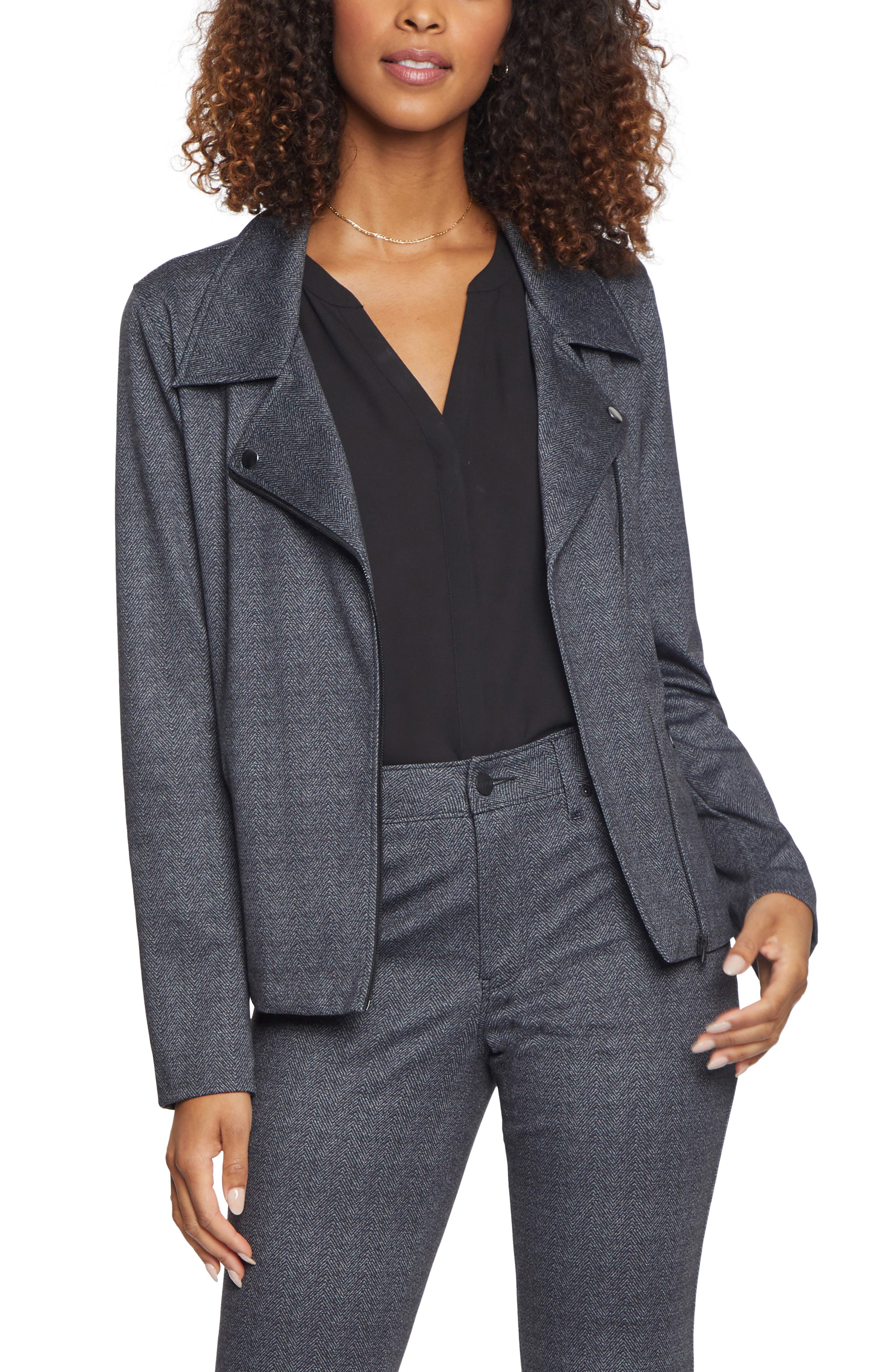 NYDJ Ponte Knit Moto Jacket | Nordstrom
