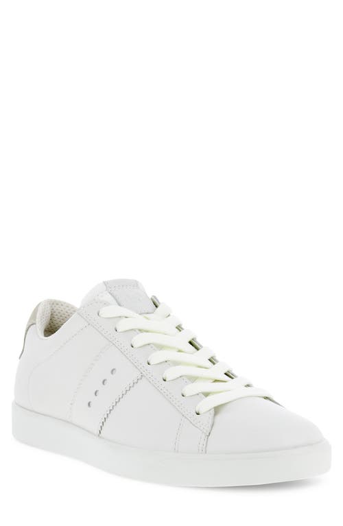 Street Lite Retro Sneaker in White/shadow White