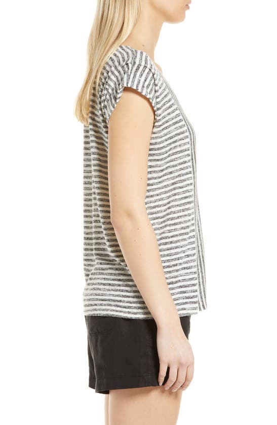 BOBEAU CATY BUTTON FRONT T-SHIRT