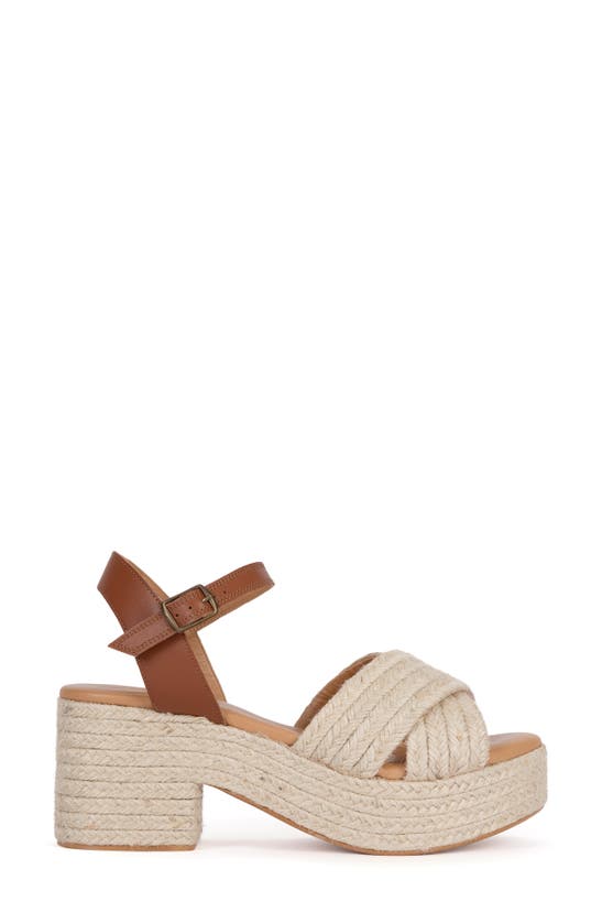 Shop Penelope Chilvers Bella Platform Sandal In Natural
