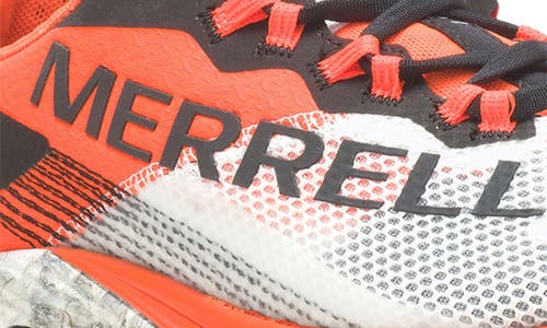 Merrell Mtl Long Sky 2 Trail Running Shoe In White/orange