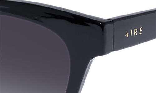 Aire 50mm Dorado D-frame Sunglasses In Black