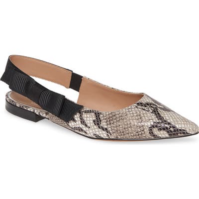 Linea Paolo Darcy Ii Slingback Flat, White