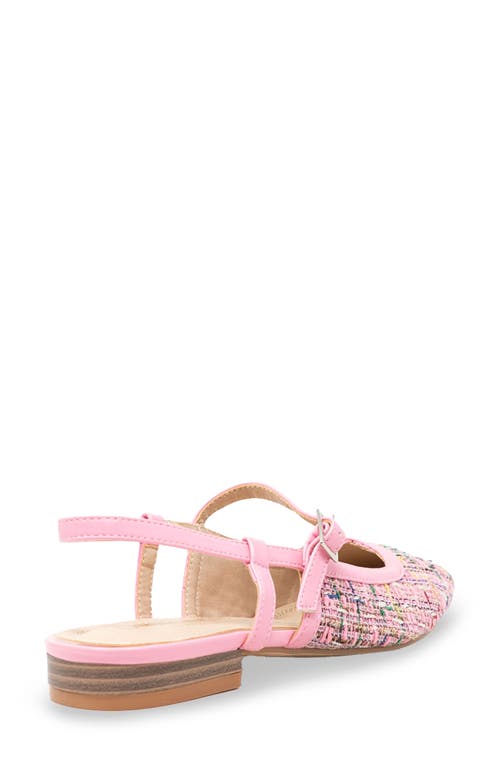 Shop Chase & Chloe Chase And Chloe Mary Jane Slingback Flat In Pink