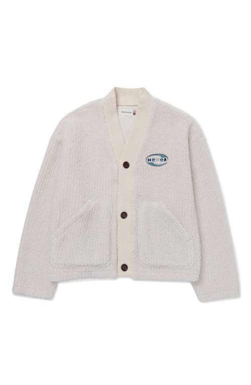 HONOR THE GIFT HONOR THE GIFT MUSE HIGH PILE FLEECE CROP CARDIGAN 