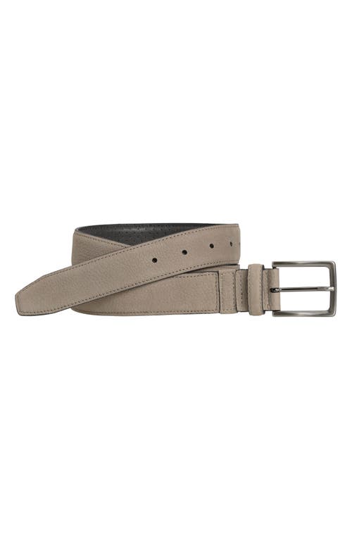 Johnston & Murphy XC4 Leather Dress Belt in Gray Leather at Nordstrom, Size 44