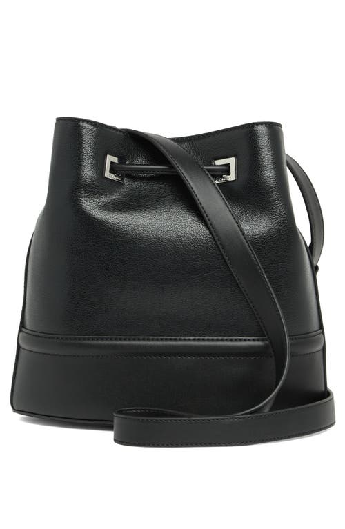 Shop Calvin Klein Ash Bucket Bag In Black/silver