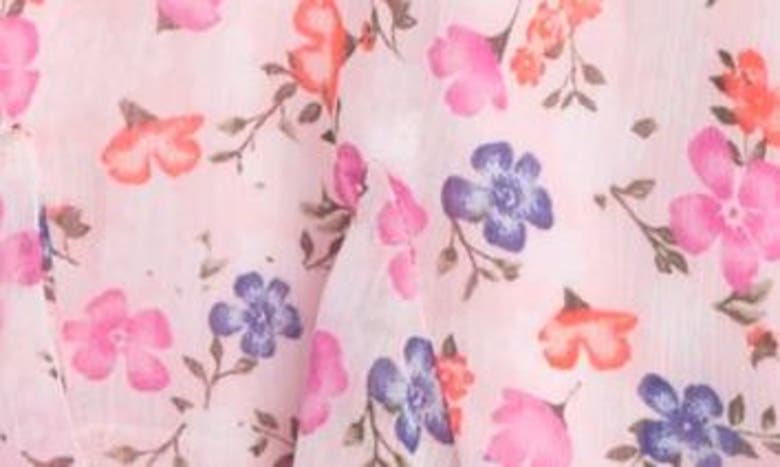 Shop Trixxi Kids' Floral Chiffon Romper In Blush Floral