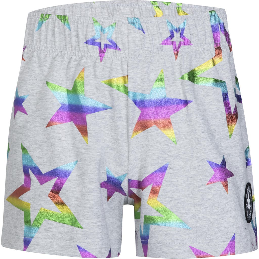 Converse Kids' Patch Shine Pull-on Shorts In Gray