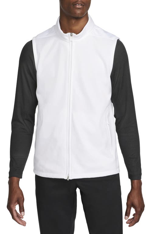 Nike Therma-FIT Victory Half Zip Golf Vest in White/White/Black