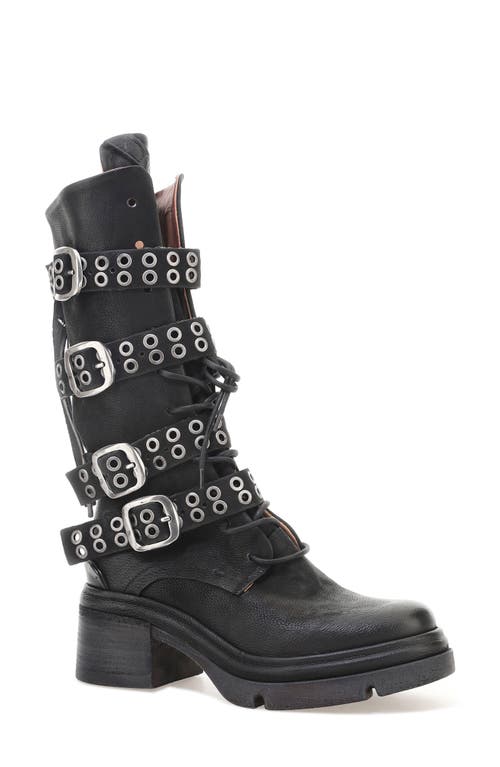 Shop As98 A.s.98 Ellington Strap Detail Boot In Black