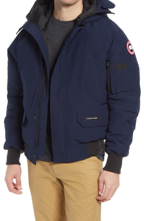 Canada Goose Chilliwack 625 Fill Power Down Hooded Bomber Jacket in Atlantic Navy