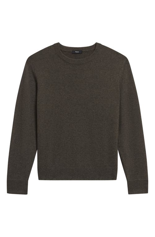 Shop Theory Hilles Cashmere Sweater In Hunter Green Melange