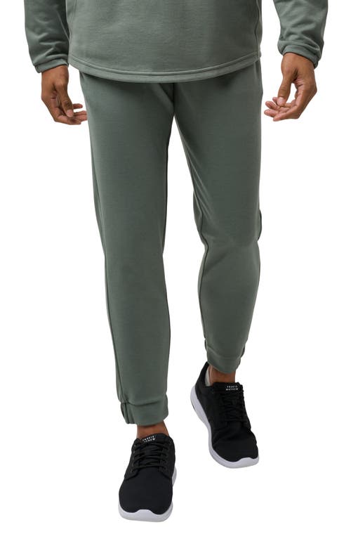 Travismathew Sideslip Fleece Joggers In Dark Olive