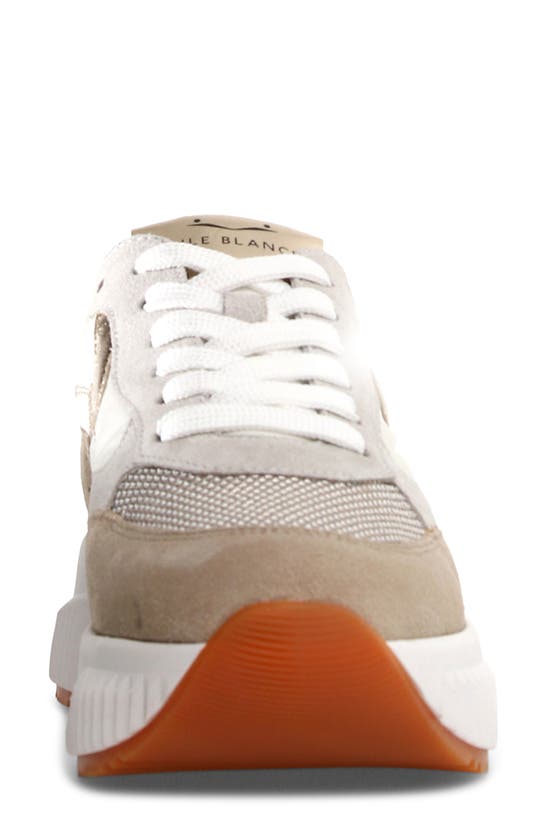 Shop Voile Blanche Lana Fresh Platform Sneaker In Sand White