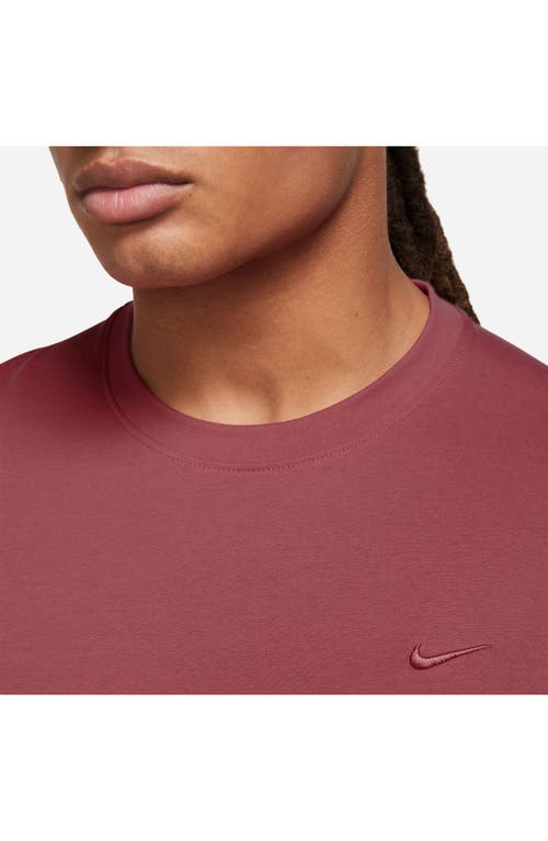 Shop Nike Primary Training Dri-fit Short Sleeve T-shirt In Adobe/adobe