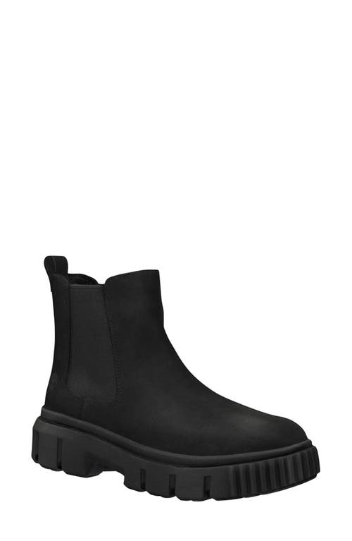 Timberland Greyfield Chelsea Boot Black Nubuck at Nordstrom,