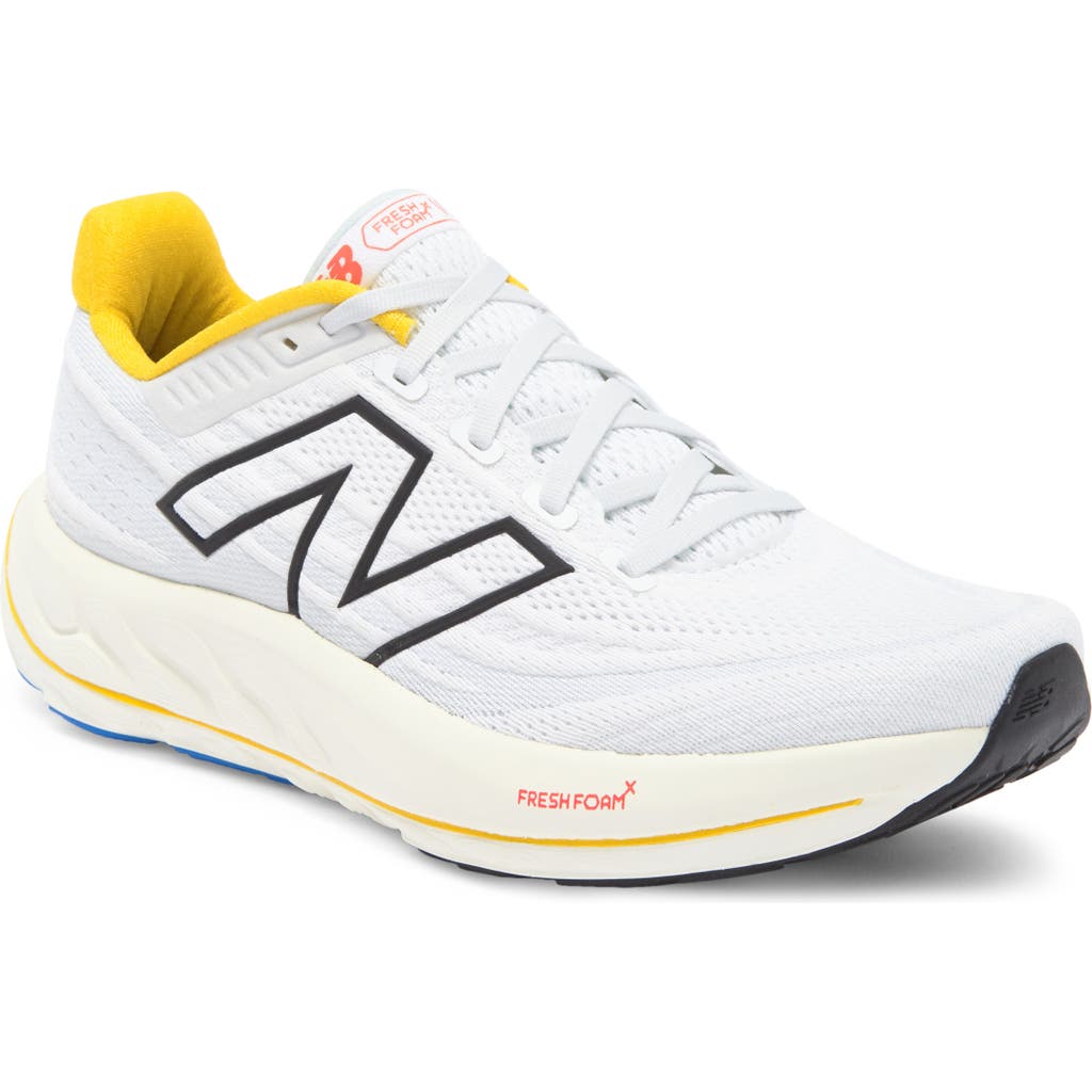 New Balance Fresh Foam X Vongo V6 Running Shoe In White/ginger Lemon